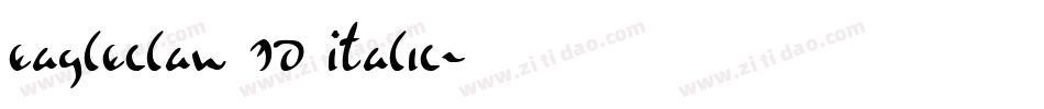 Eagleclaw 3D Italic字体转换